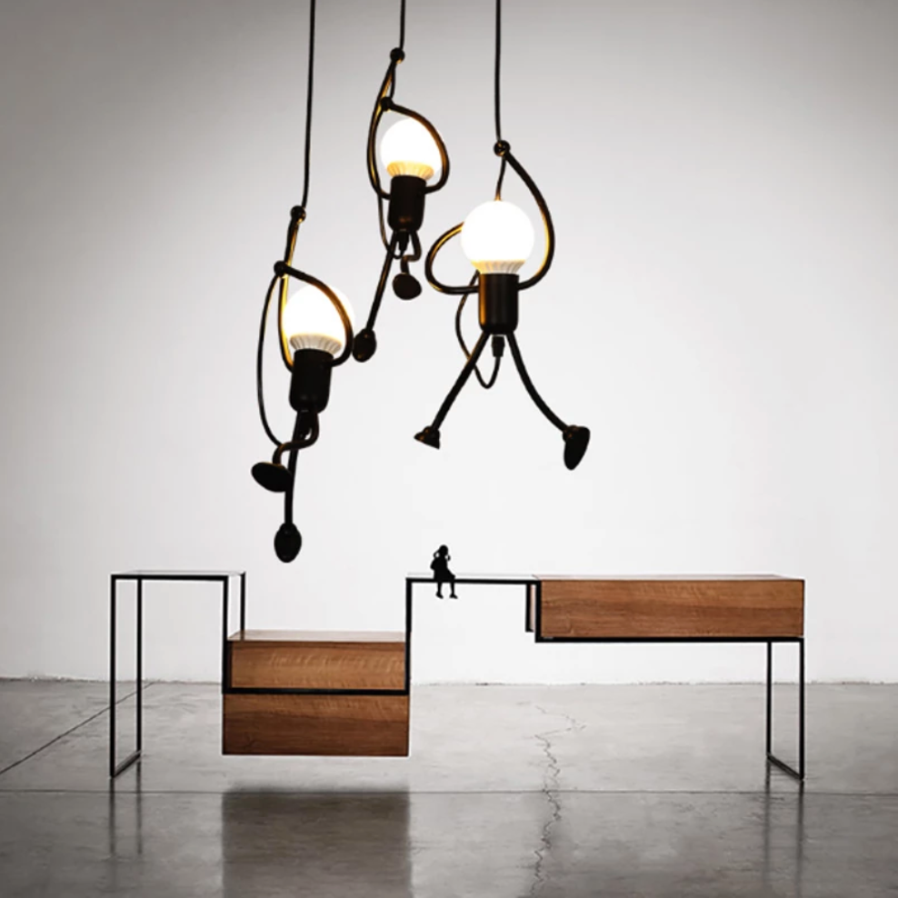 Suspension design à LED bonhomme suspendu Human - vue 2 sur 8