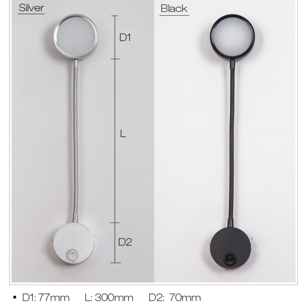 Lampe LED liseuse à poser ou fixer sur un mur - vue 5 sur 5