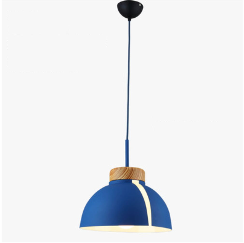 Suspension LED demi-boule colorée Loft - vue 10 sur 13