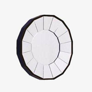 Miroir mural décoratif rond biseauté Decorative