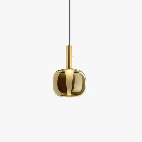 Suspension design en verre fumé de couleur Luxury