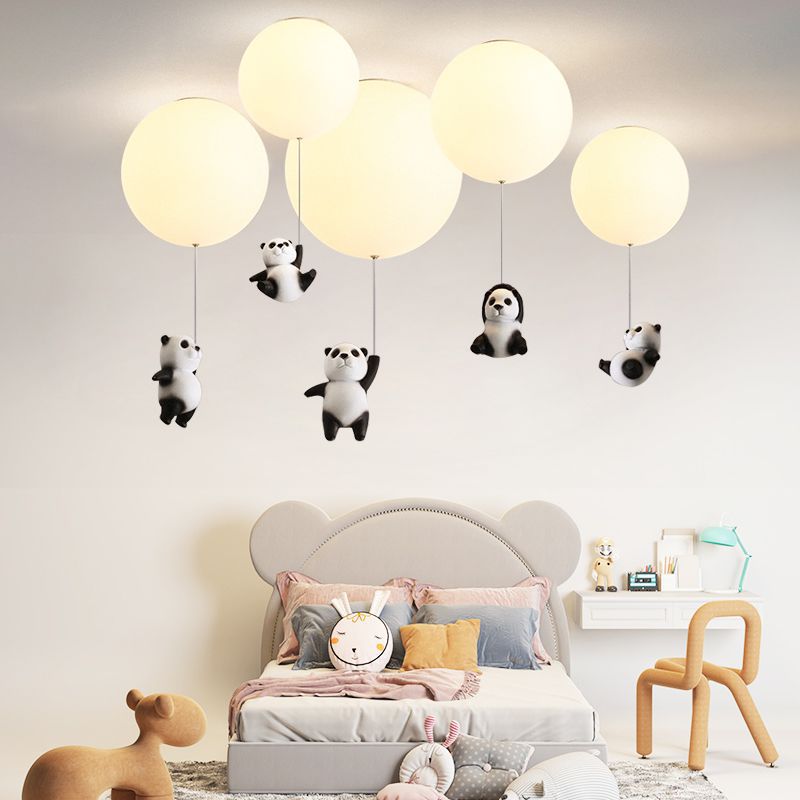 Plafonnier pour enfant LED avec ballon et panda Otto - vue 3 sur 13