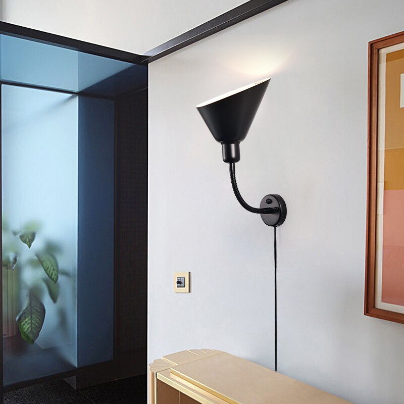 Moderne Wandleuchte mit konischem Lampenschirm Rotob - vue 5 sur 11