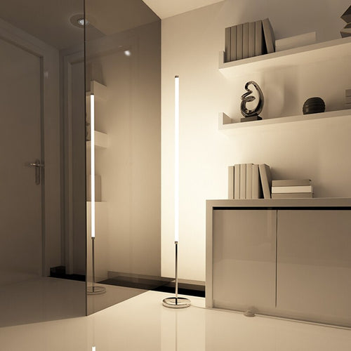 Design-Stehleuchte LED minimalistisch goldfarben Floory - vue 3 sur 6