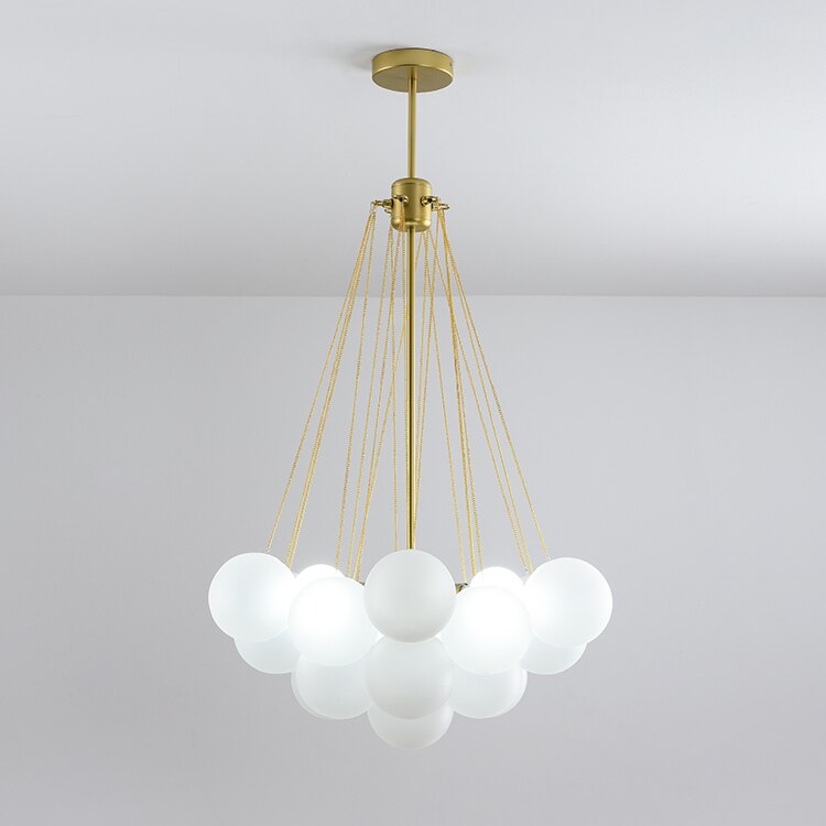 Lustre design avec multiples boules en verre Triz - vue 7 sur 11