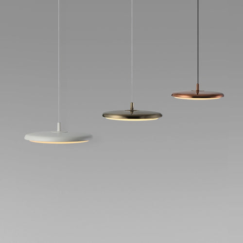 Suspension LED avec abat-jour plat arrondi Sysley - vue 6 sur 8