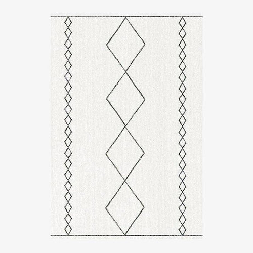 Tapis rectangle aux formes géométriques style Piquio H