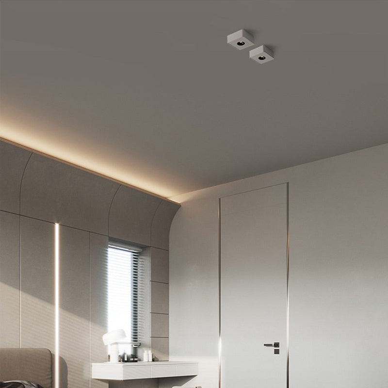 Spot design LED de forme carré Aubenas