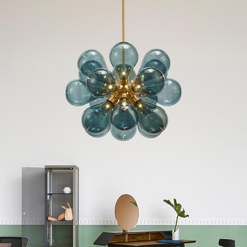 Lustre moderne avec multiple boule en verre Beans - vue 5 sur 8