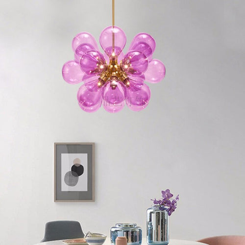 Lustre moderne avec multiple boule en verre Beans - vue 3 sur 8