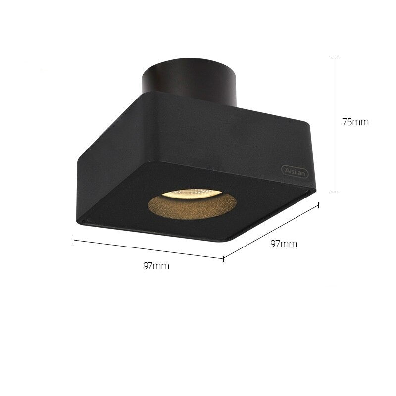 Spot design LED de forme carré Aubenas