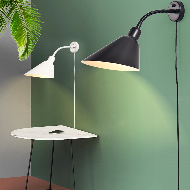 Moderne Wandleuchte mit konischem Lampenschirm Rotob - vue 2 sur 11