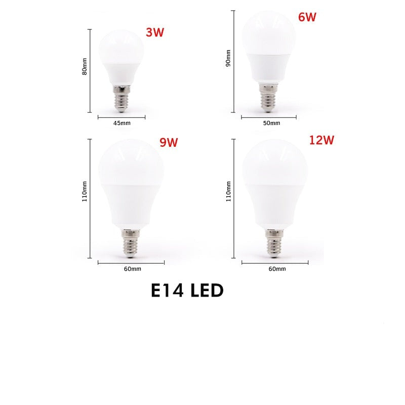 Ampoule E14 à LED en forme de globe (3W à 20W) - vue 2 sur 2
