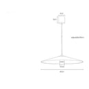 LED-Pendelleuchte flach konisch Vermont