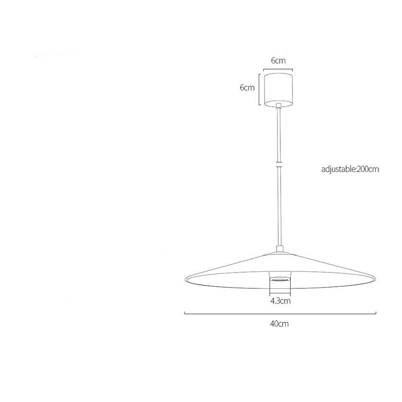 LED-Pendelleuchte flach konisch Vermont - vue 8 sur 8