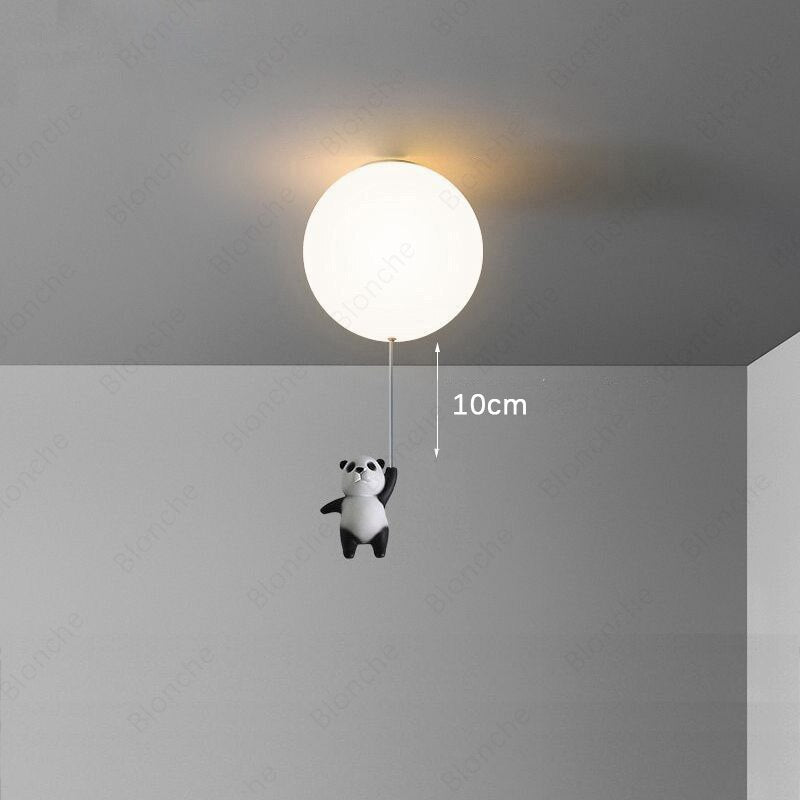 Plafonnier pour enfant LED avec ballon et panda Otto - vue 9 sur 13