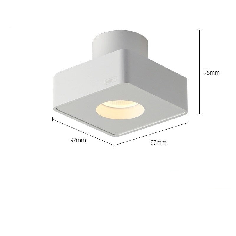 Spot design LED de forme carré Aubenas
