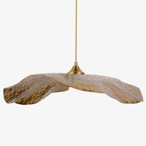 Suspension design feuille de lotus style chinois