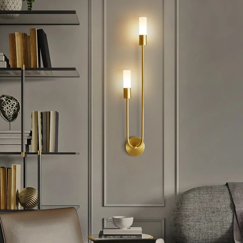 LED-Wandleuchte Sally im minimalistischen U-Design - vue 3 sur 9