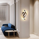 Moderne LED-Wandleuchte aus Aluminium in Spiralform Psalm