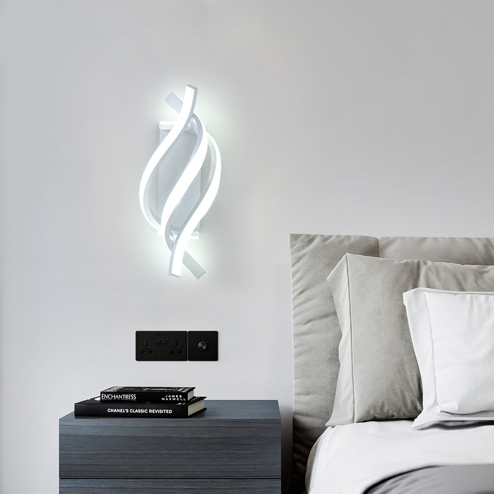 Moderne LED-Wandleuchte aus Aluminium in Spiralform Psalm - vue 6 sur 11