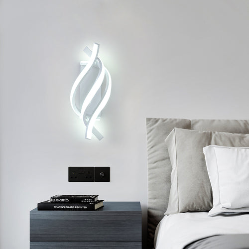 Moderne LED-Wandleuchte aus Aluminium in Spiralform Psalm - vue 7 sur 11