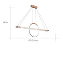 Lustre design LED avec anneau suspendu Nefta