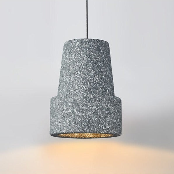 Suspension moderne avec abat-jour style pierre Kery