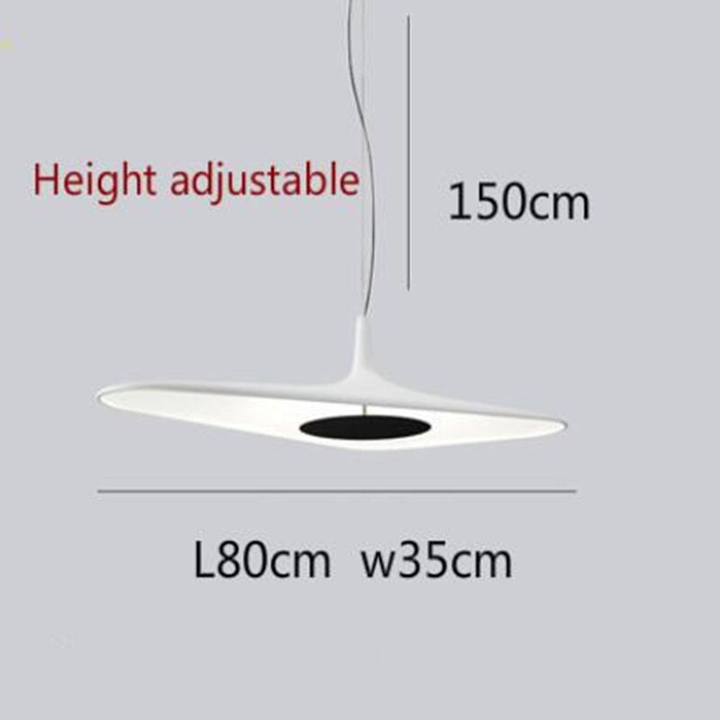 Designorientierte und minimalistische Pendelleuchte mit asymmetrischer Form Poe - vue 13 sur 13