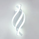 Moderne LED-Wandleuchte aus Aluminium in Spiralform Psalm