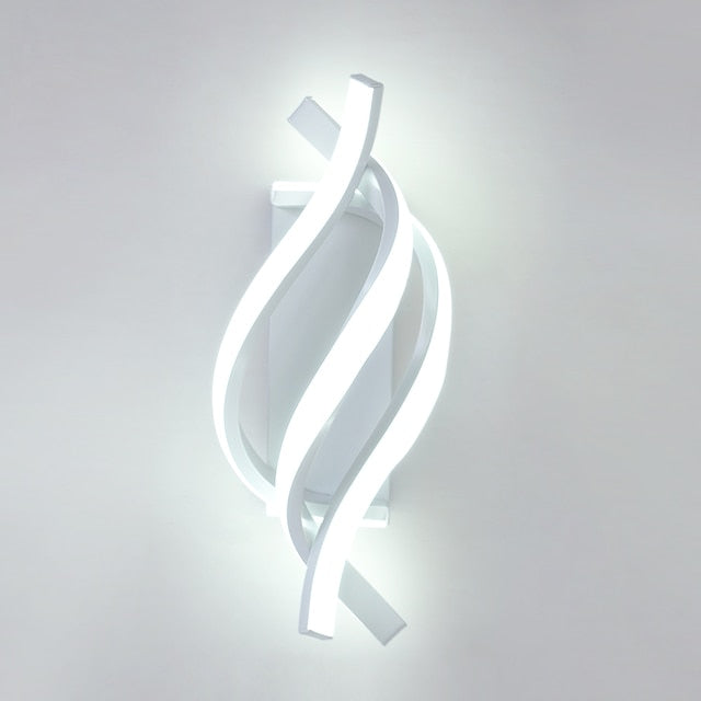 Moderne LED-Wandleuchte aus Aluminium in Spiralform Psalm - vue 9 sur 11