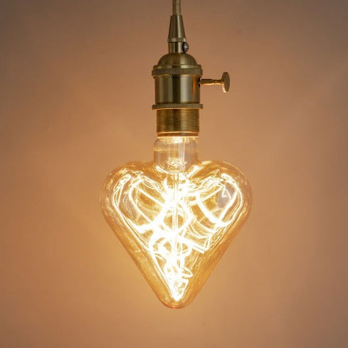 Ampoule coeur à incandescence filament spiral vintage 4W à LED Edison - vue 2 sur 3