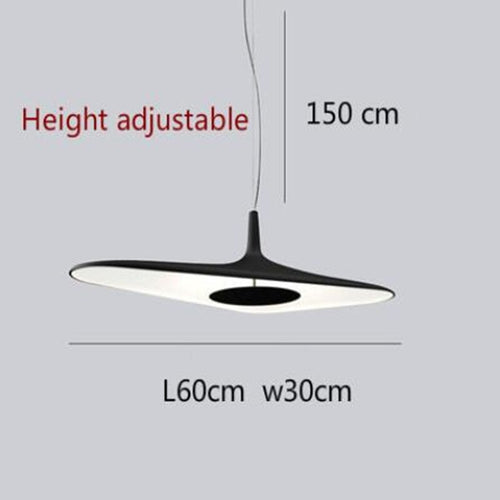 Designorientierte und minimalistische Pendelleuchte mit asymmetrischer Form Poe - vue 8 sur 13