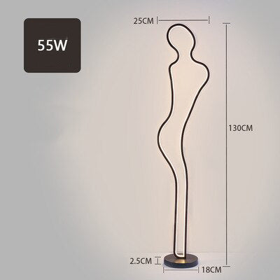 Lampadaire design LED en forme de figure humaine Linus - vue 6 sur 6