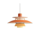 Bunte LED-Pendelleuchte aus Metall Barnaby