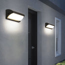 LED-Außenwandleuchte aus schwarzem Metall Hallen