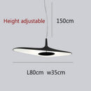 Designorientierte und minimalistische Pendelleuchte mit asymmetrischer Form Poe
