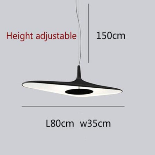 Designorientierte und minimalistische Pendelleuchte mit asymmetrischer Form Poe - vue 13 sur 13
