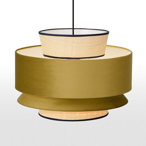 Suspension moderne avec abat-jour multiple en tissus Bria - vue 4 sur 5