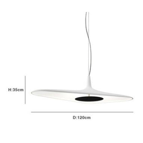 Designorientierte und minimalistische Pendelleuchte mit asymmetrischer Form Poe - vue 5 sur 13