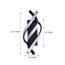 Moderne LED-Wandleuchte aus Aluminium in Spiralform Psalm
