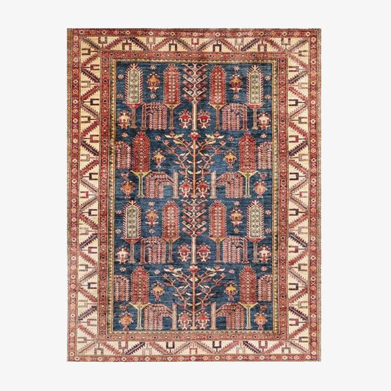 Tapis persan rectangle au style dirouz G