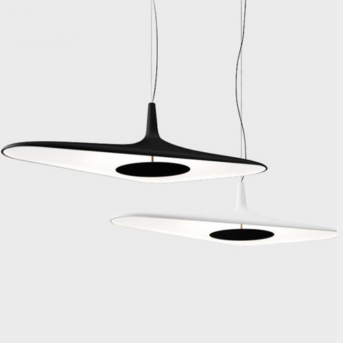 Designorientierte und minimalistische Pendelleuchte mit asymmetrischer Form Poe - vue 9 sur 13