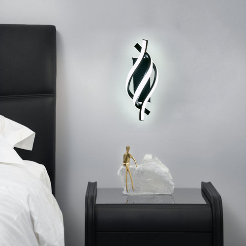 Moderne LED-Wandleuchte aus Aluminium in Spiralform Psalm - vue 8 sur 11