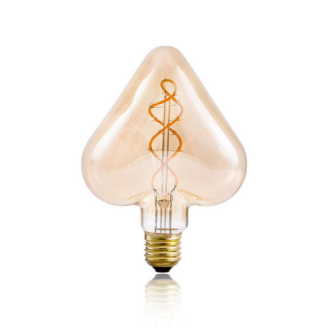Ampoule coeur à incandescence filament spiral vintage 4W à LED Edison - vue 3 sur 3