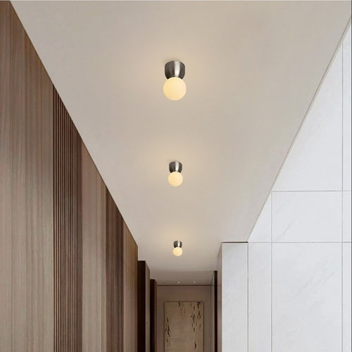 Minimalistische LED-Design-Deckenleuchte Nordic - vue 4 sur 5