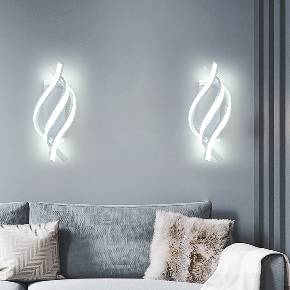Moderne LED-Wandleuchte aus Aluminium in Spiralform Psalm - vue 8 sur 11