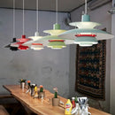 Bunte LED-Pendelleuchte aus Metall Barnaby