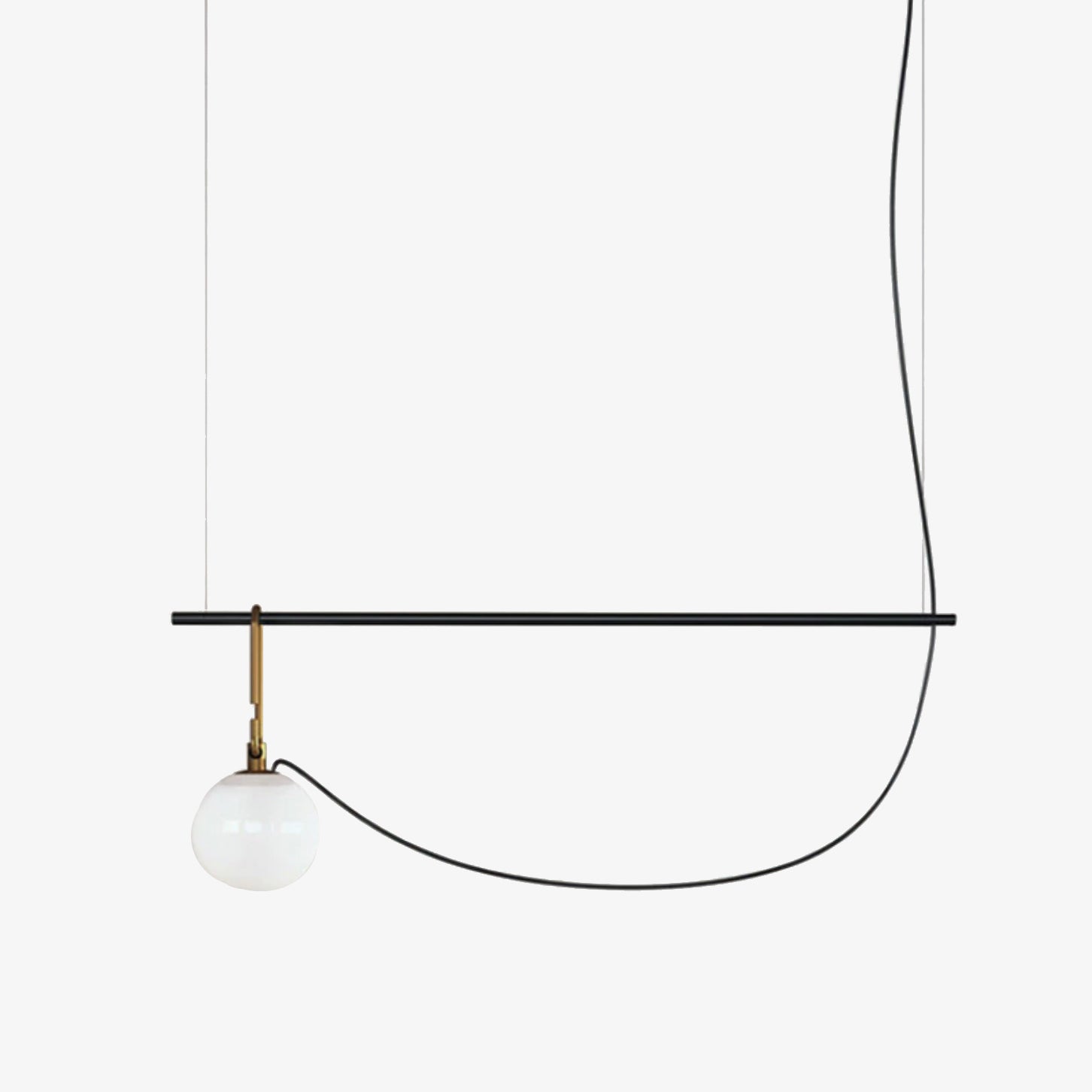 Suspension moderne LED avec un globe en verre Aitné