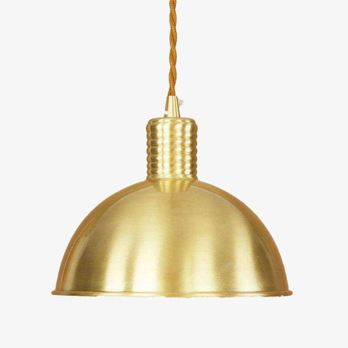 Suspension demi boule dorée retro Coffee